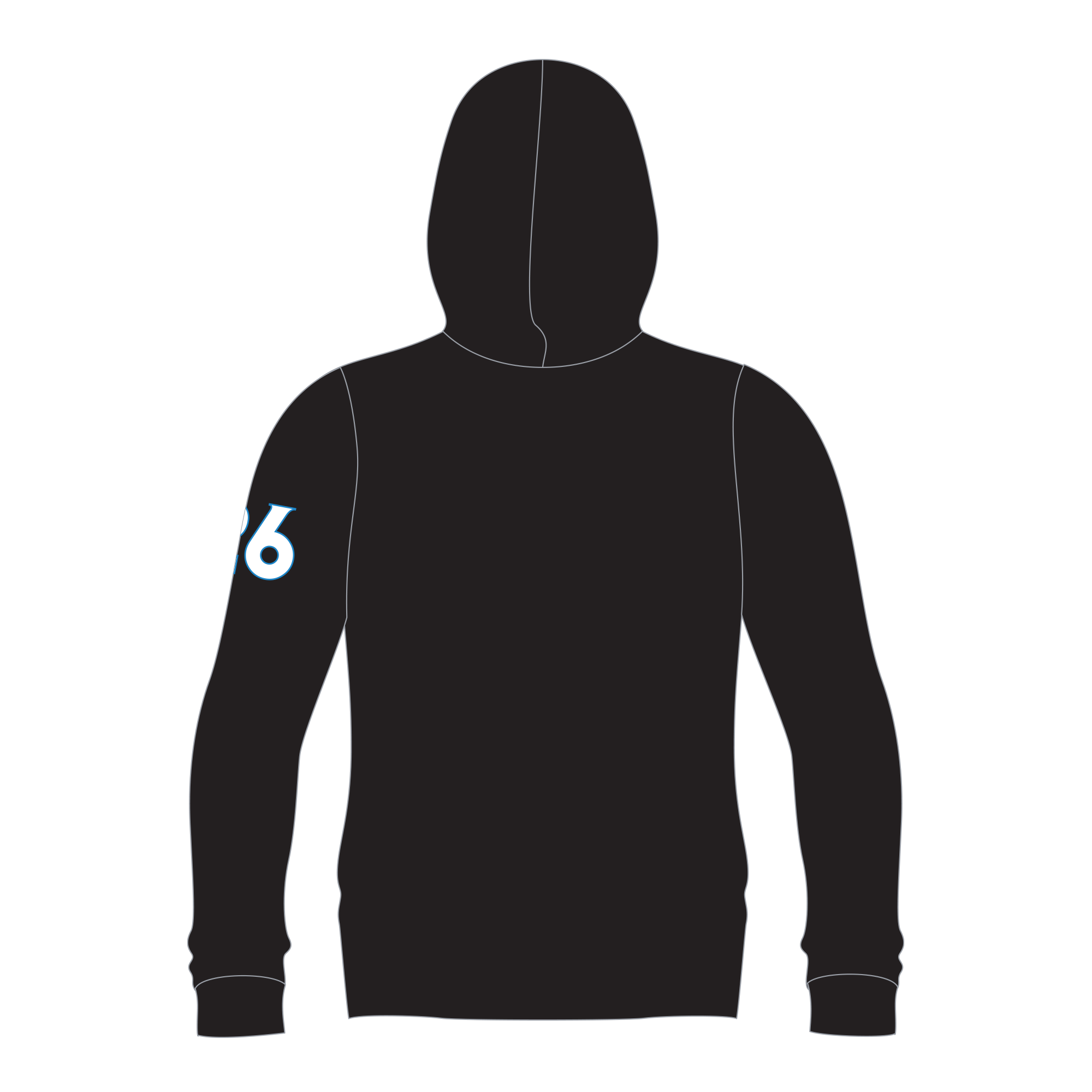 Carolina Crossbones Sublimated Hoodie