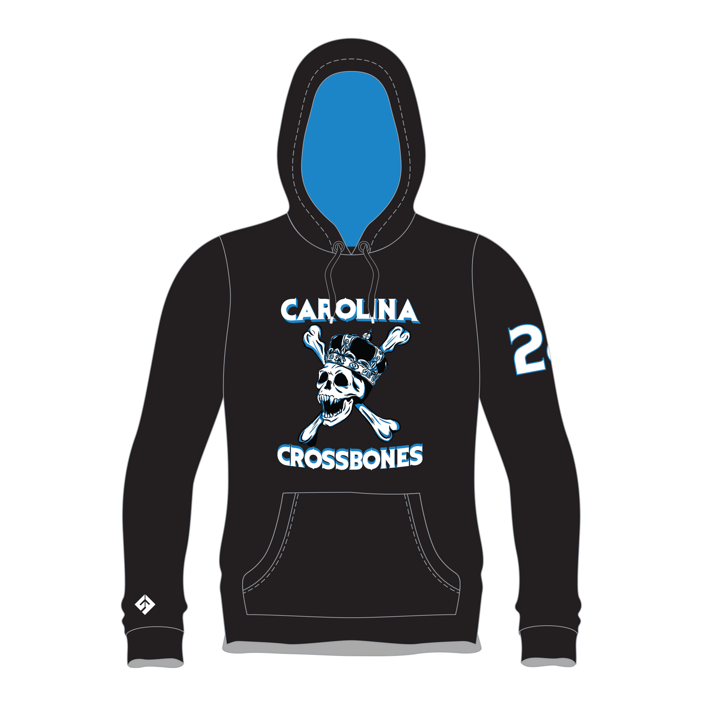 Carolina Crossbones Sublimated Hoodie