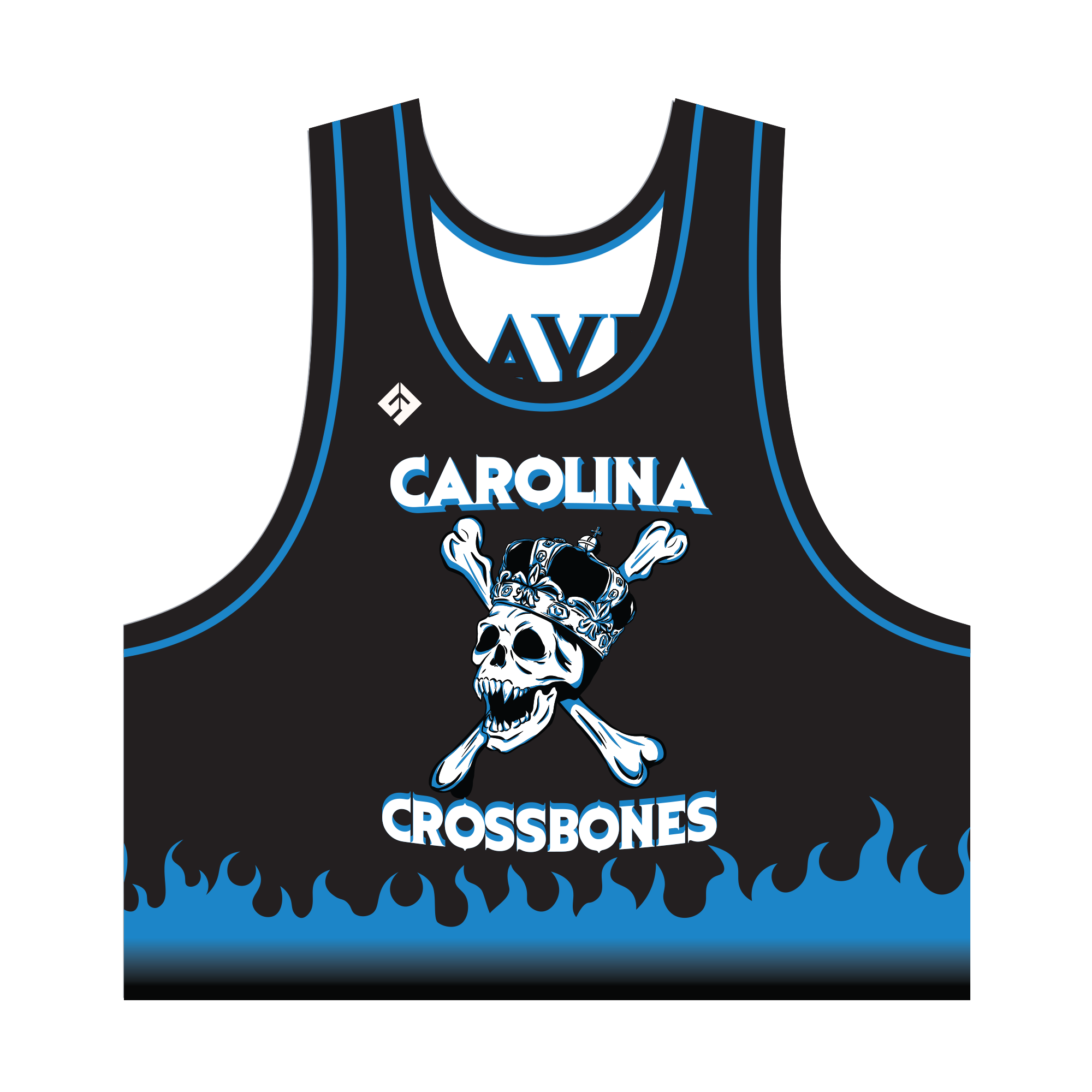 Carolina Crossbones - Pinnies