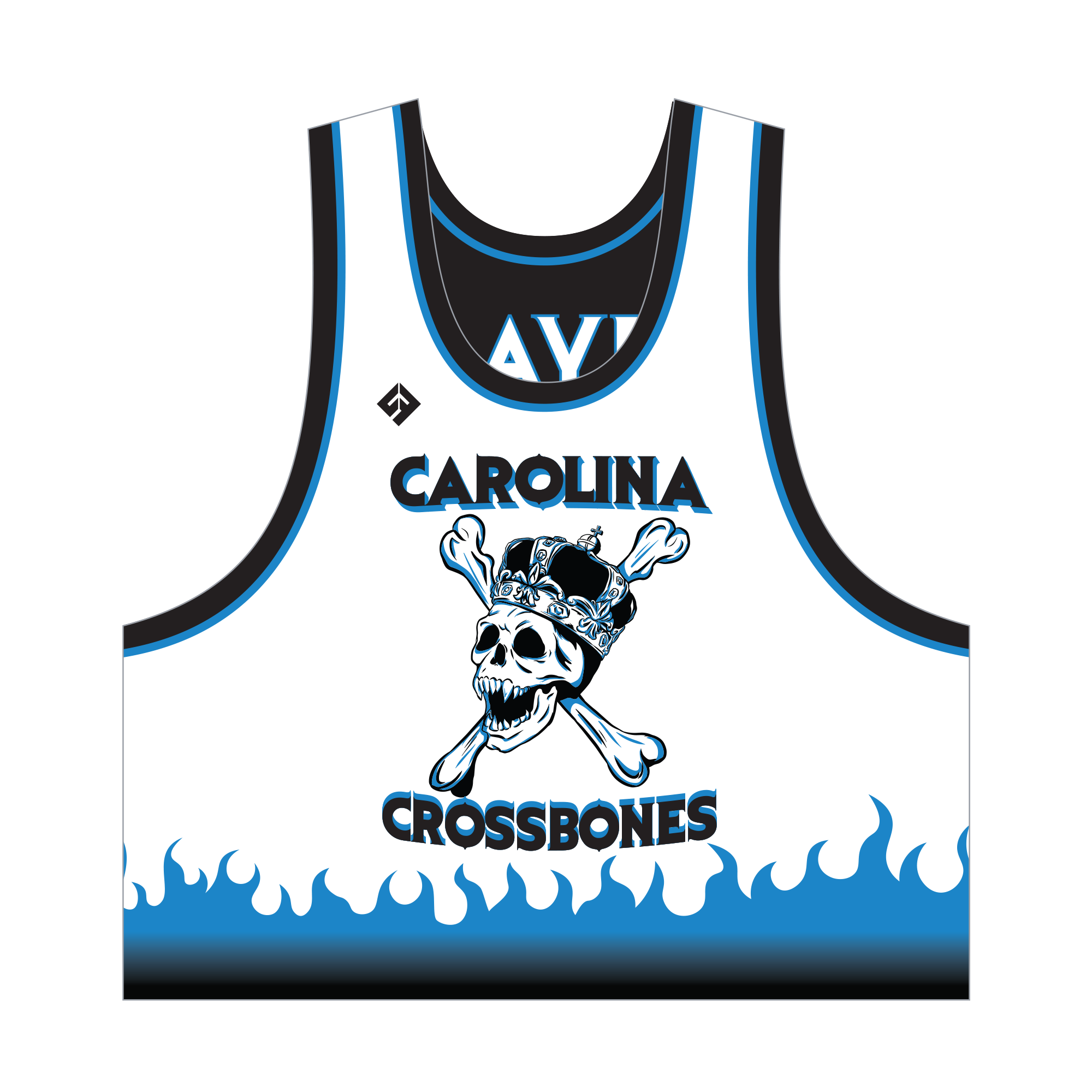 Carolina Crossbones - Pinnies