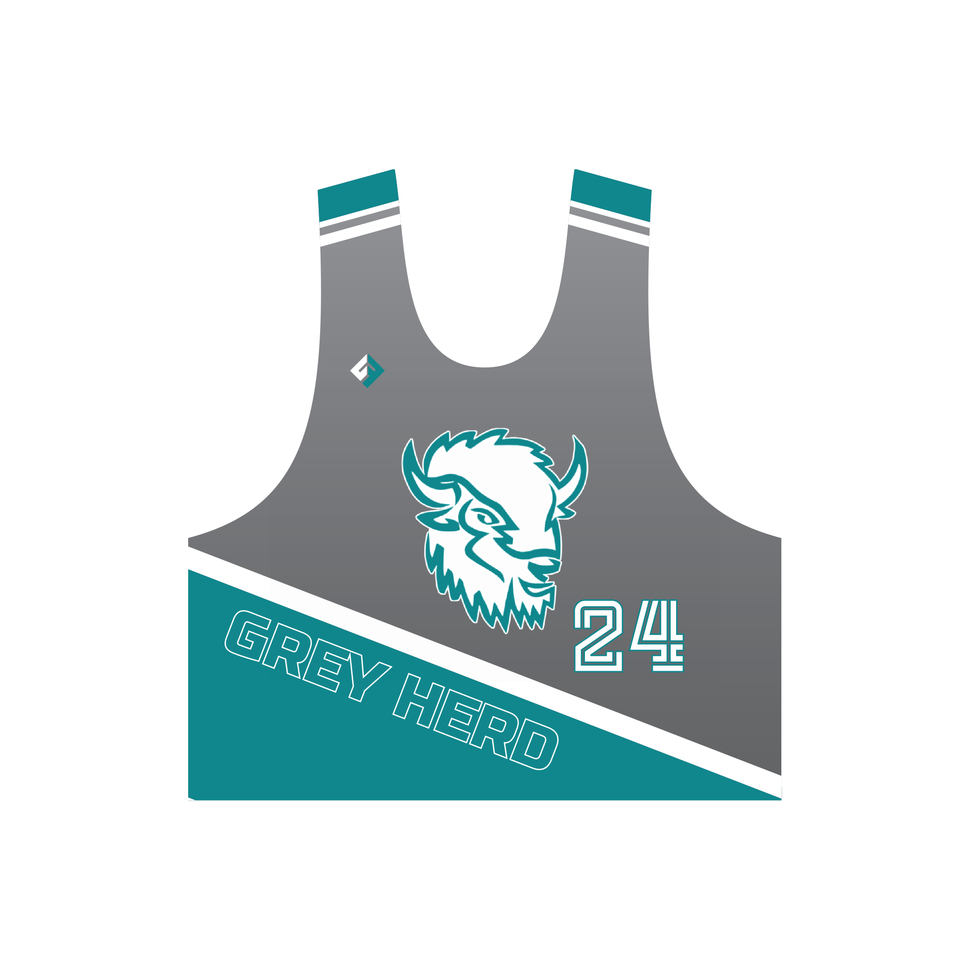 Grey Herd Reversible Pinnies