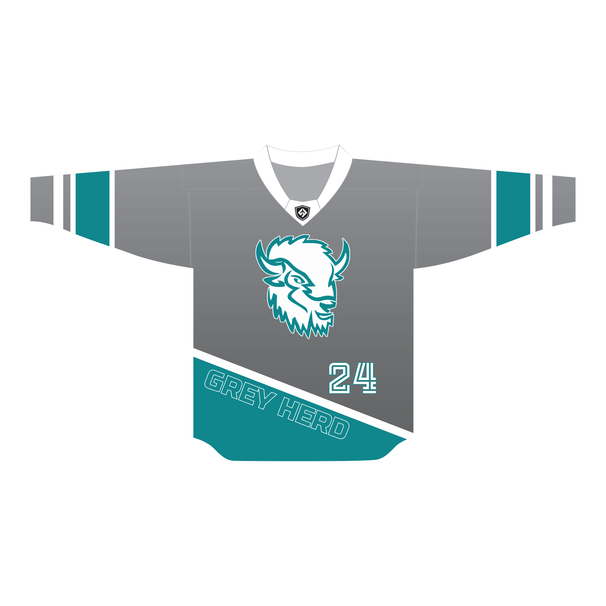 Grey Herd Box Lacrosse Jerseys