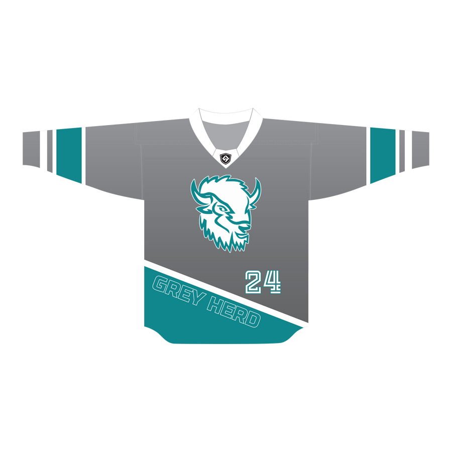 Grey Herd Box Lacrosse Jerseys