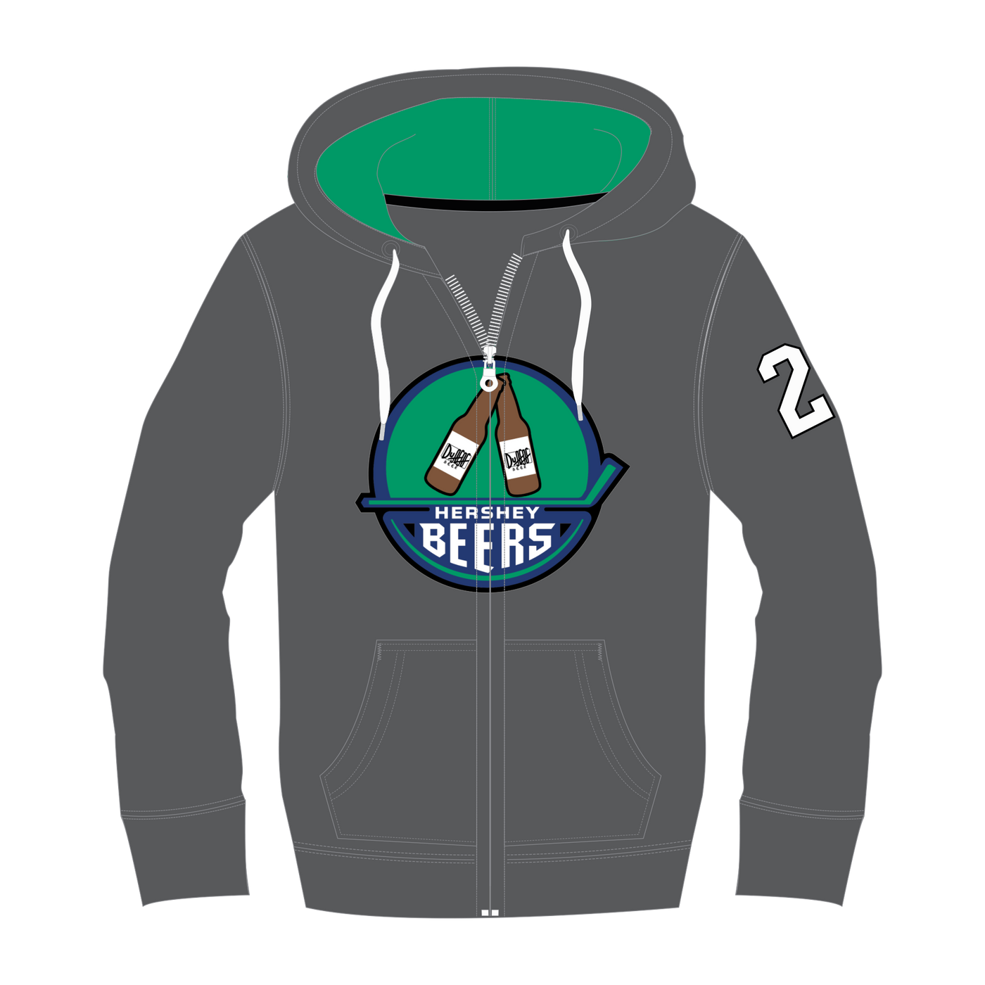 Beers Sublimated Zip Hoodie