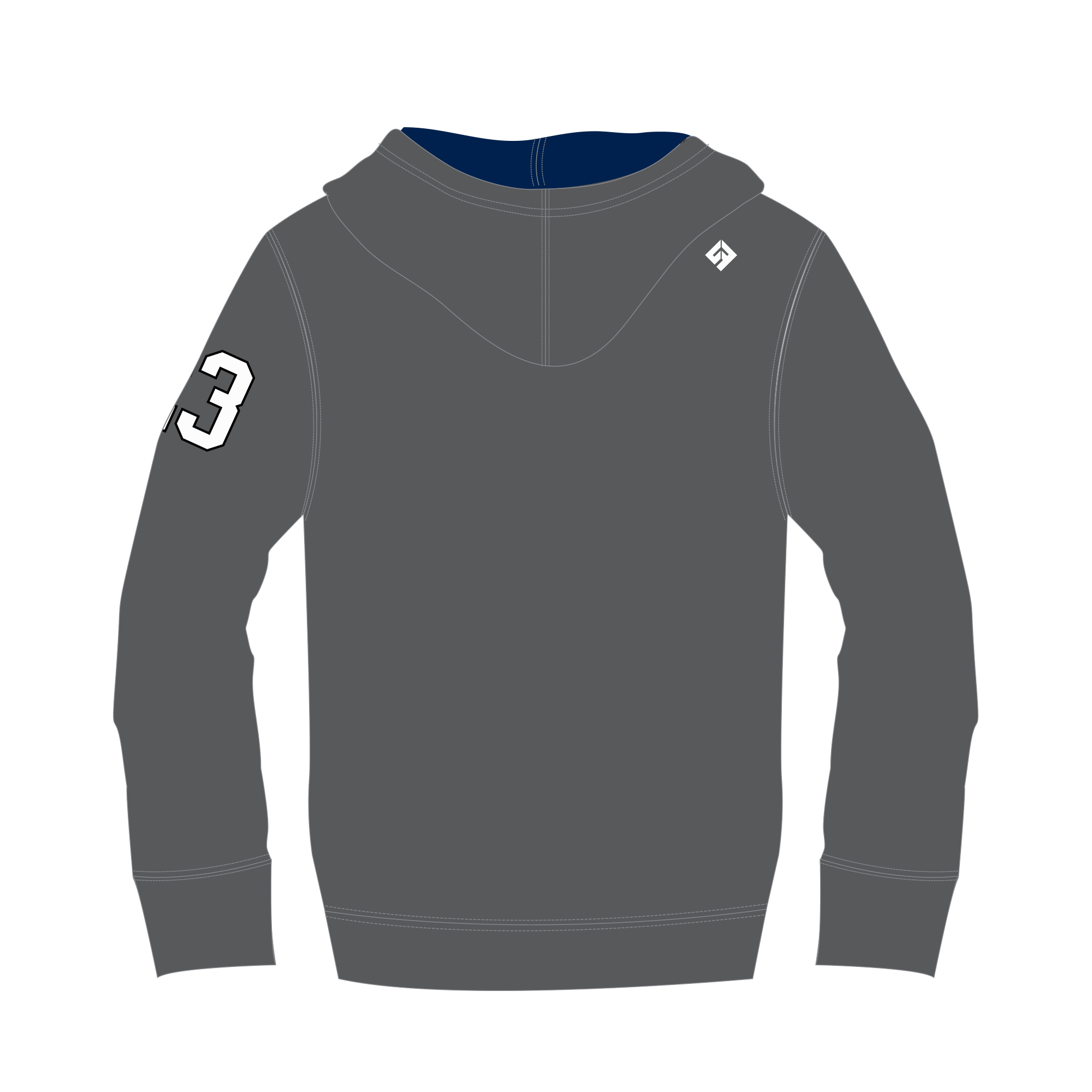 Caps Sublimated Zip Hoodie