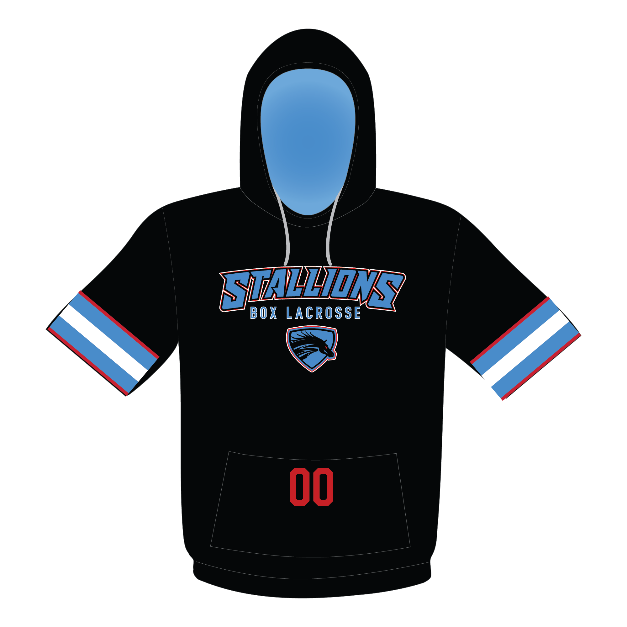 Stallions- Short Sleeve Hooded Shooter