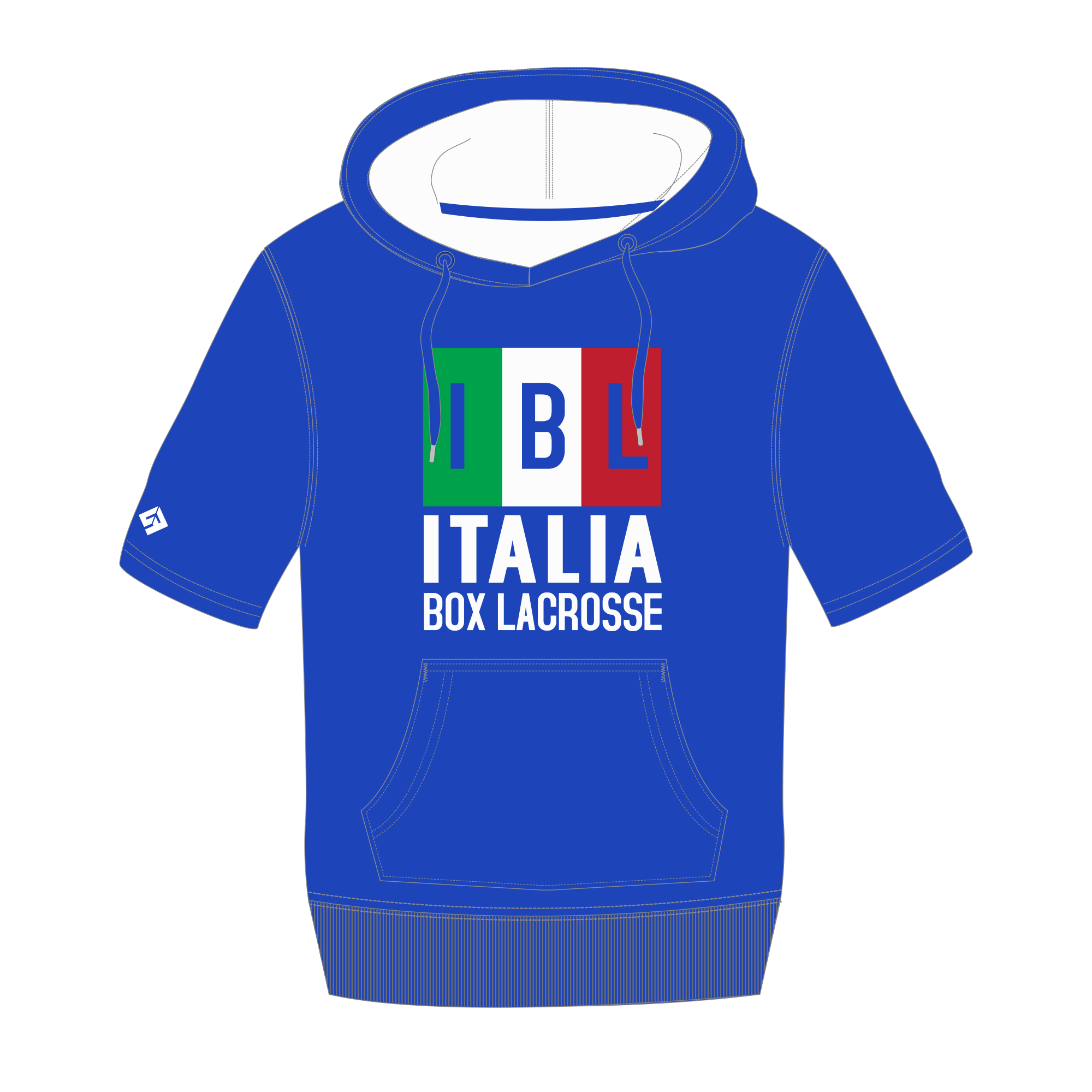 Italia  - UcFit Short Sleeve Hoodie French Terry Hoodie.