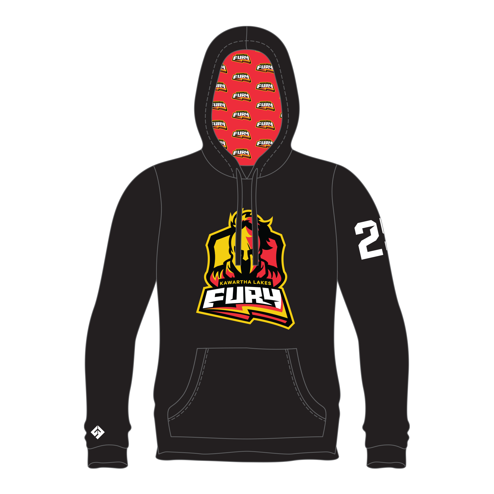 Kawartha Fury Sublimated Hoodie