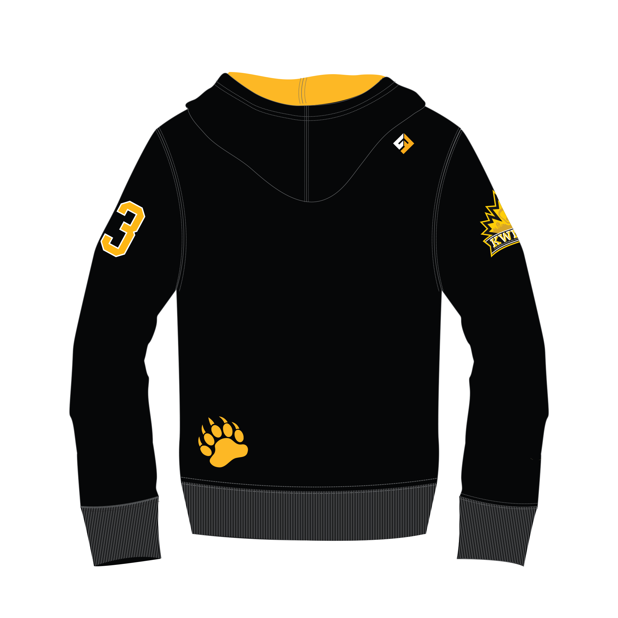 KW KODIAKS - UcFit Fleece Hoodie.