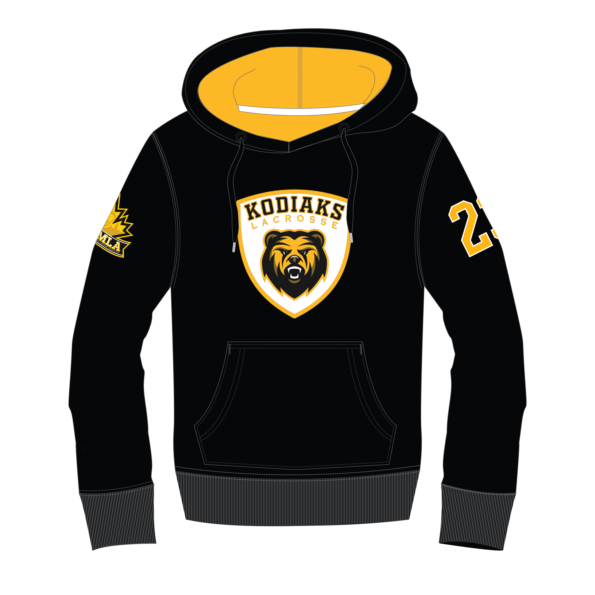 KW KODIAKS - UcFit Fleece Hoodie.