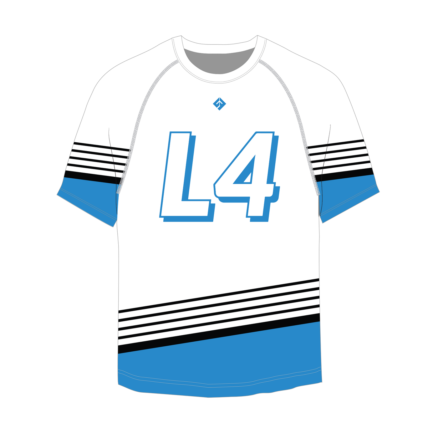 White L4 Short Sleeve Performance Shirt