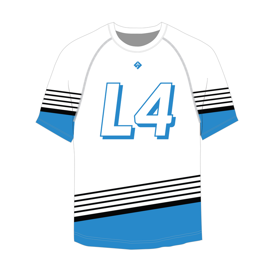 White L4 Short Sleeve Performance Shirt