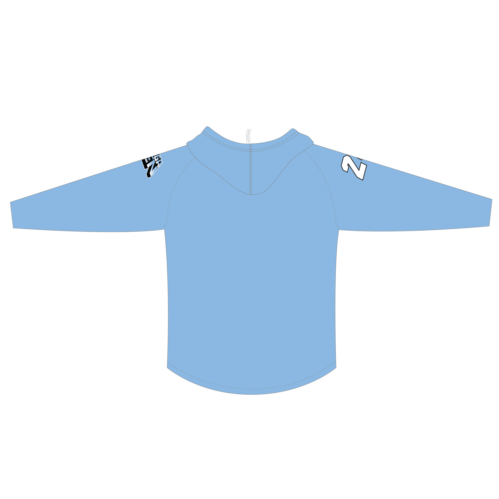 Megamen Long Sleeve Hooded Shooter