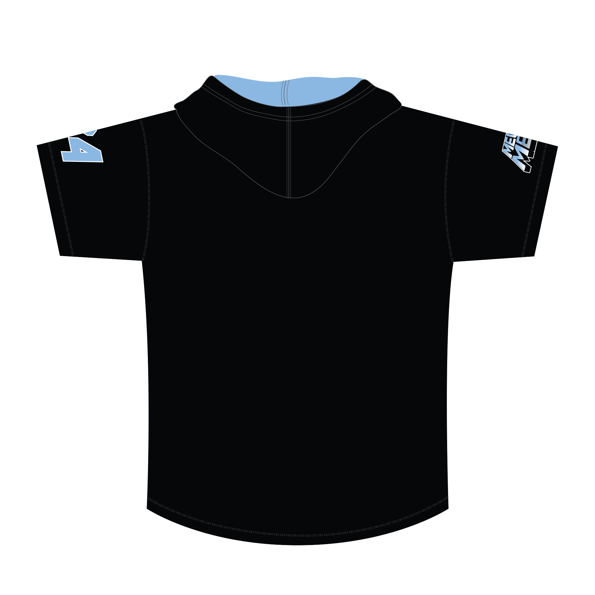 Megamen Short Sleeve Hooded Shooter