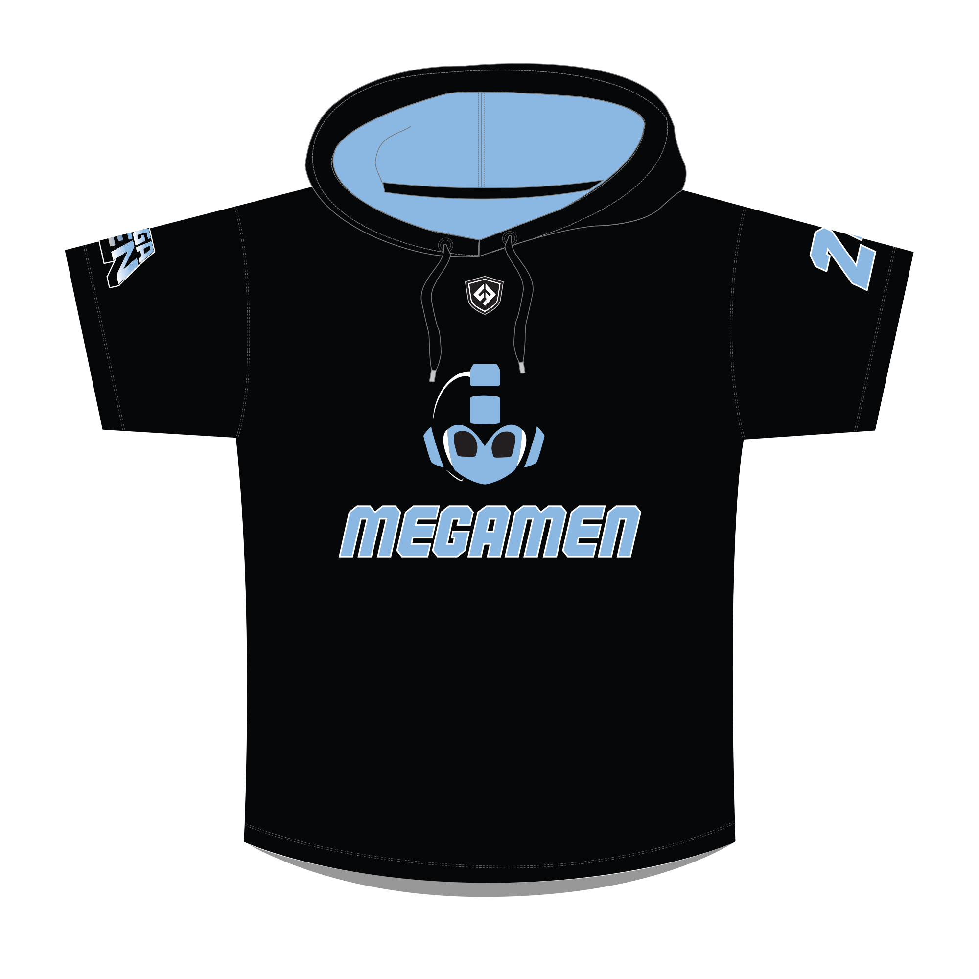Megamen Short Sleeve Hooded Shooter