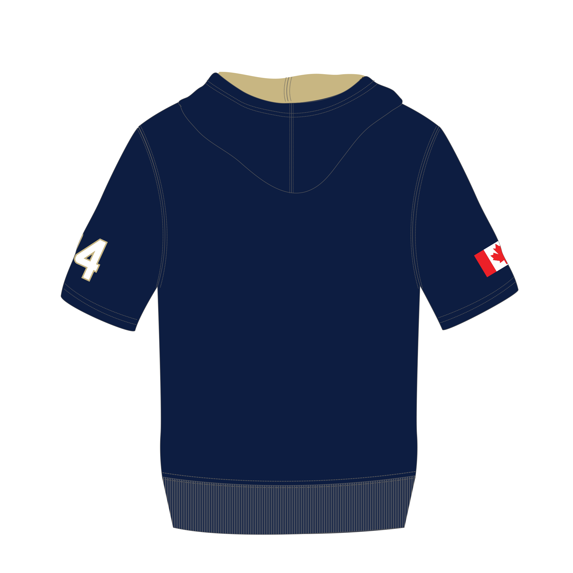 Oakville Hawks - UcFit Short Sleeve Hoodie French Terry Hoodie.