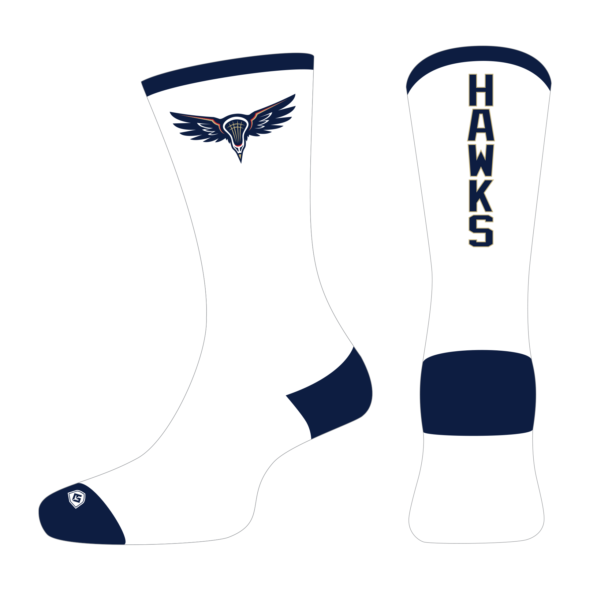 Oakville Hawks Mid Calf Socks