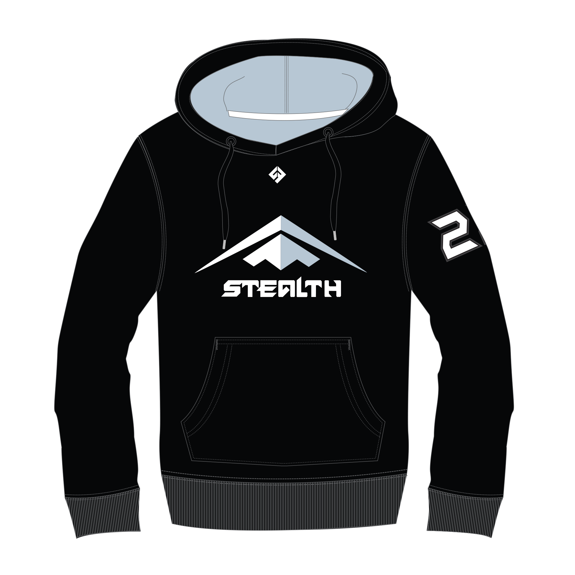 Stealth - UcFit French Terry Hoodie.