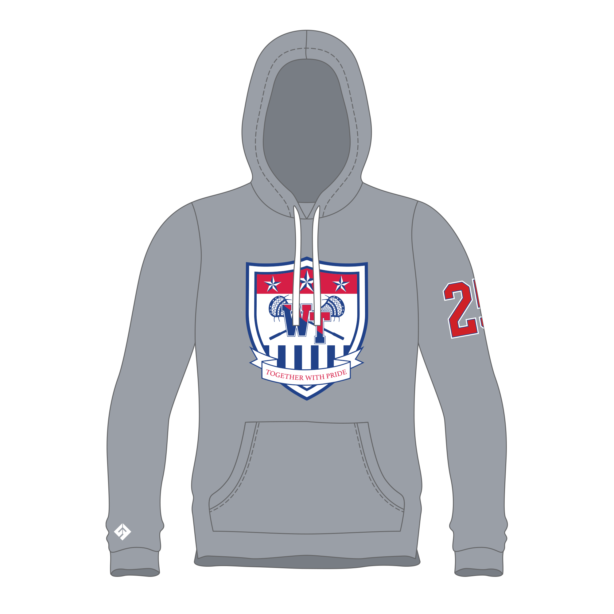 Washington Township Hoodie - UcFit Fleece Hoodie.