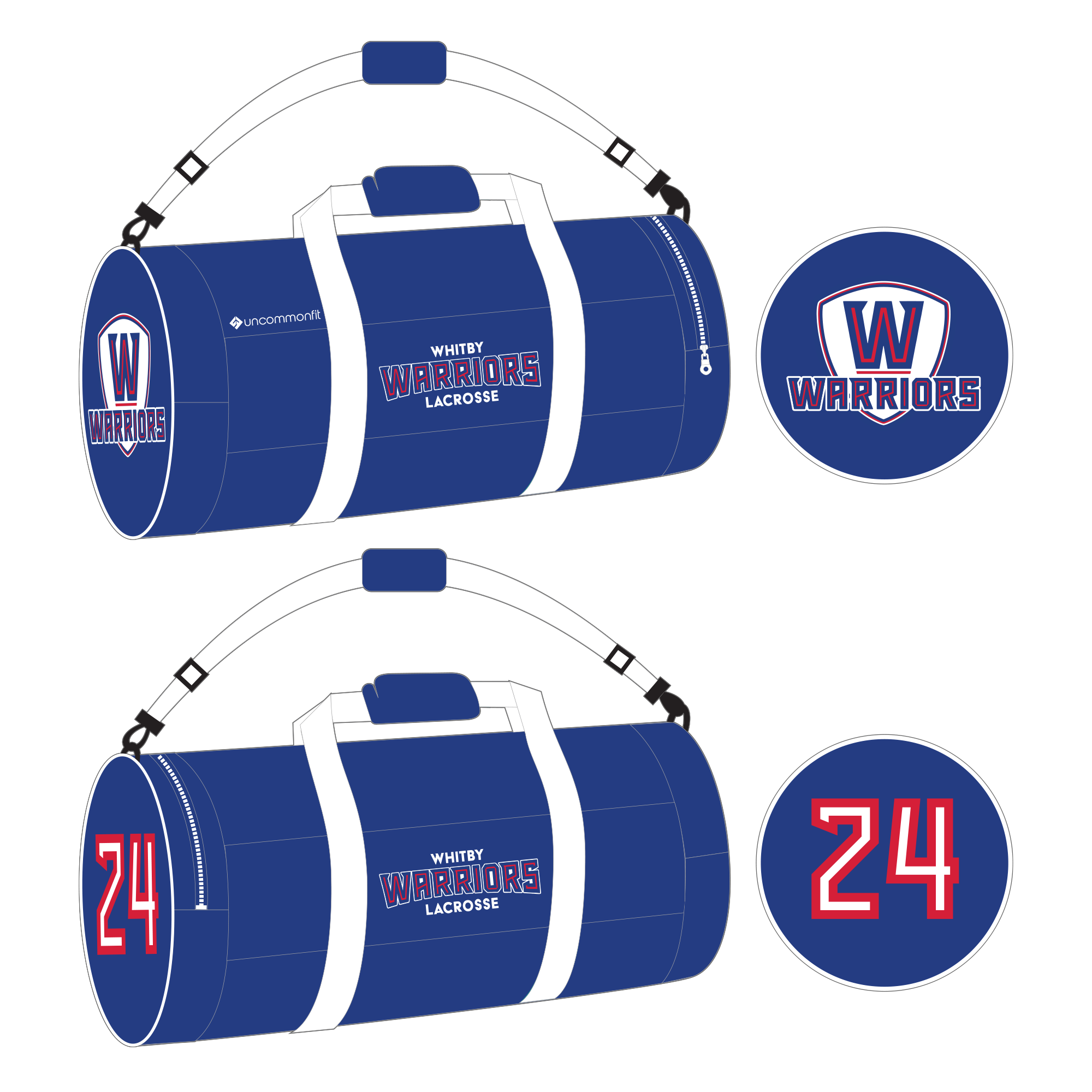 Whitby Warriors'Traveler' Equipment Bag (holds 2 Sticks)