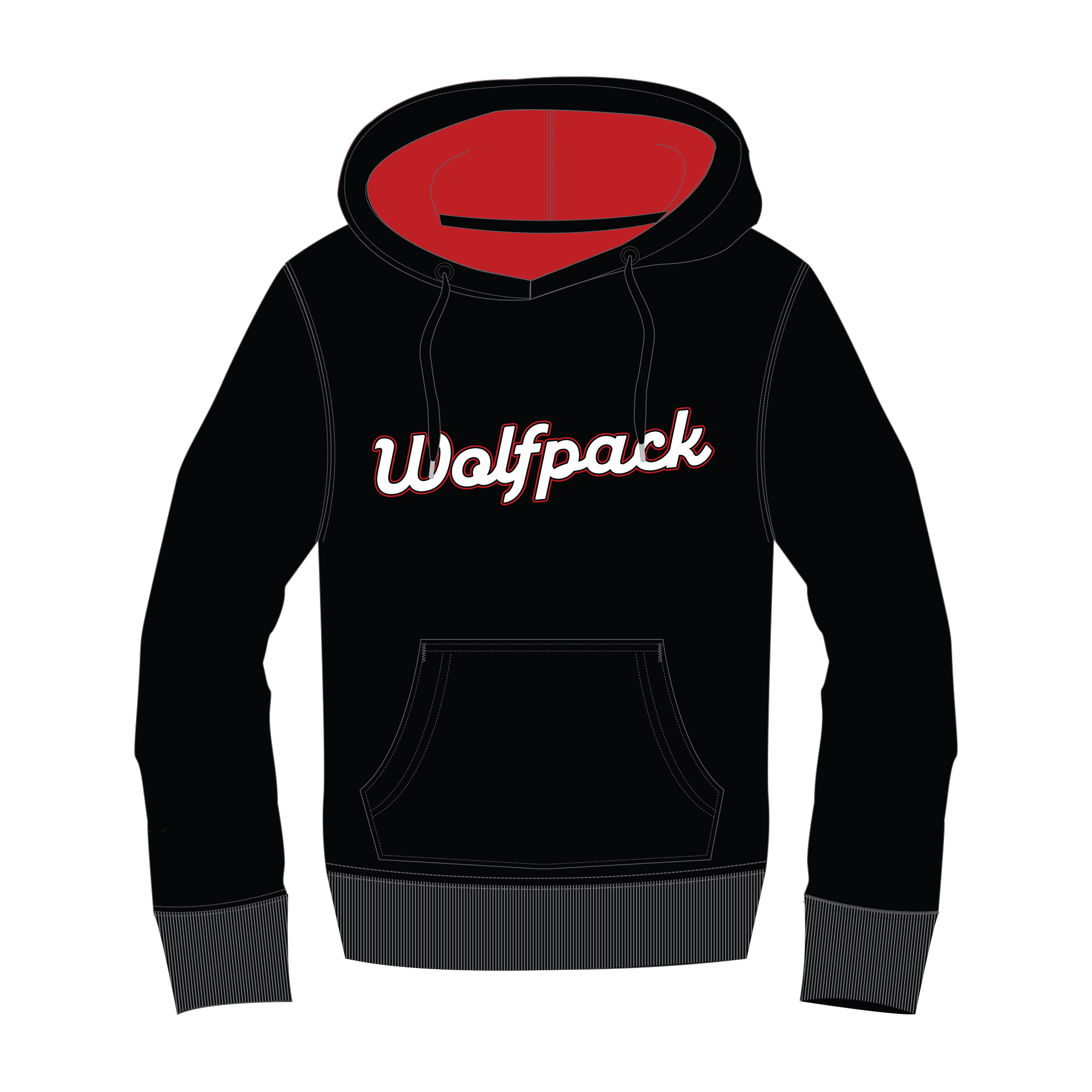 Wolfpack - UcFit French Terry Hoodie.