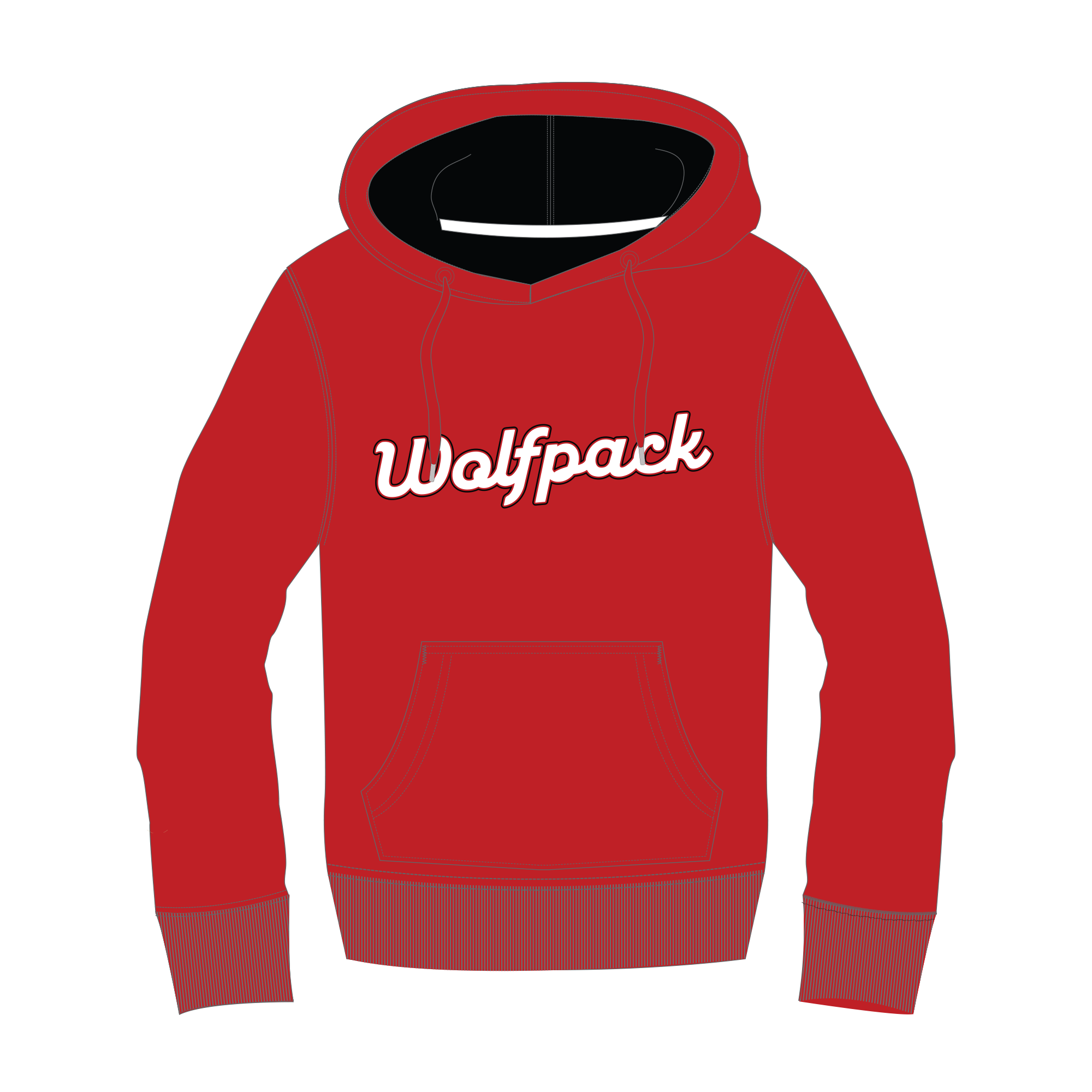 Wolfpack - UcFit French Terry Hoodie.
