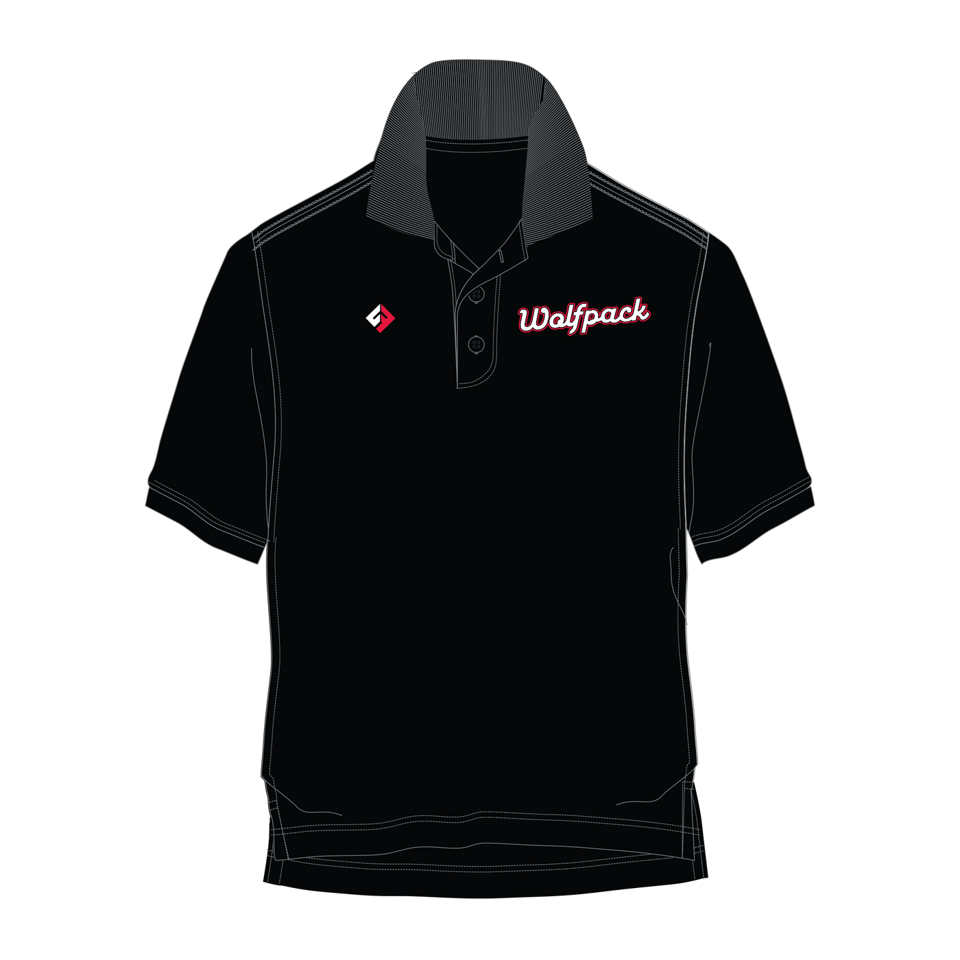 Wolfpack  Performance Polo - Coaches (Black)