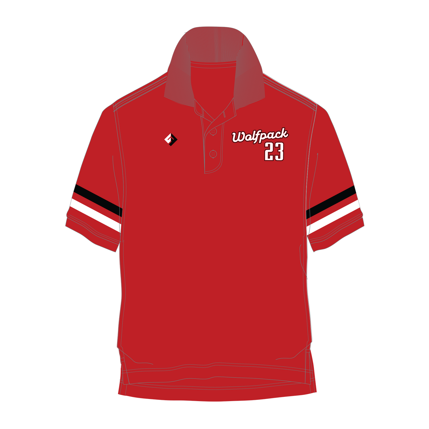 Wolfpack  Performance Polo - Players (red)