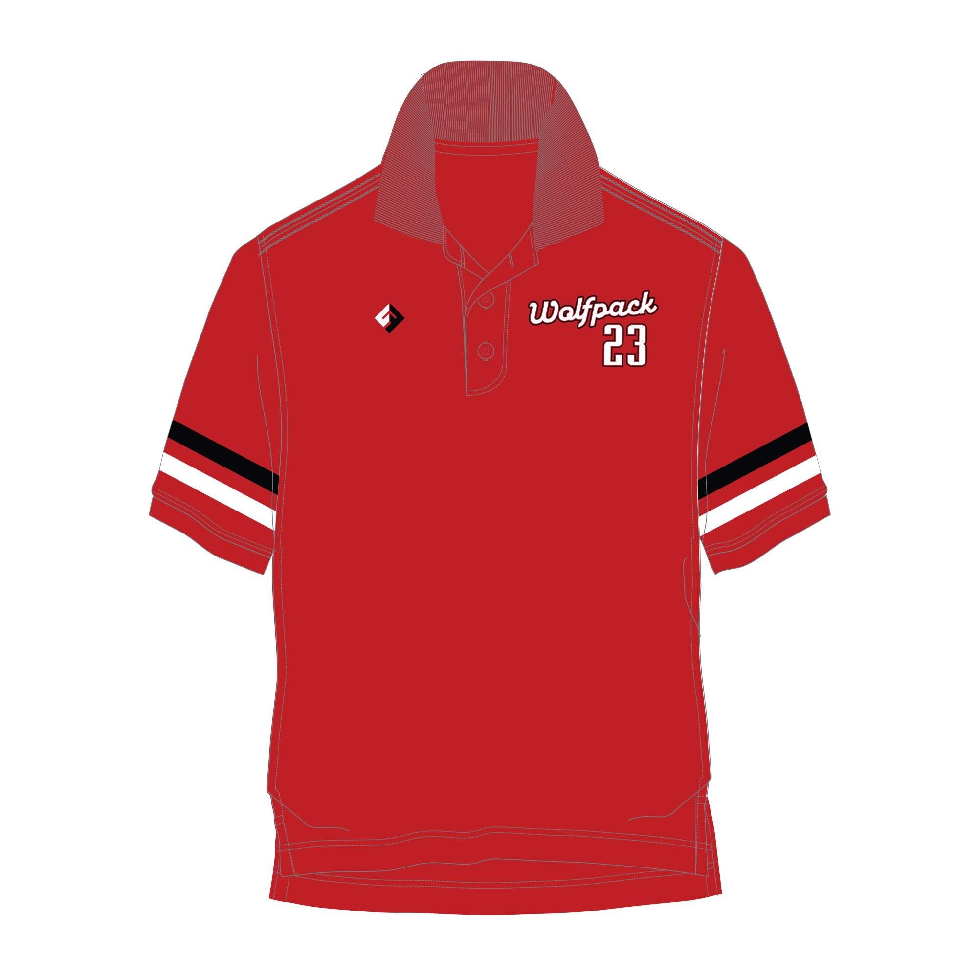 Wolfpack  Performance Polo - Players (red)
