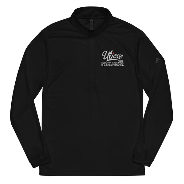 Utica Script Quarter zip | box lacrosse uniforms | Uncommon Fit