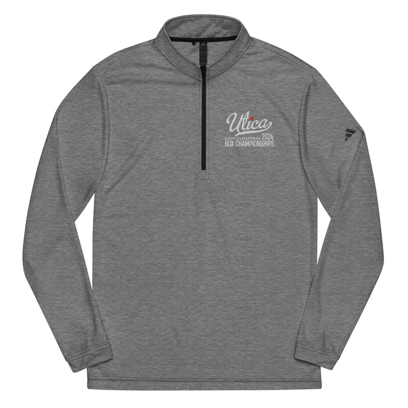 Uncommon Fit Utica Script Quarter zip | box lacrosse uniforms | Uncommon Fit