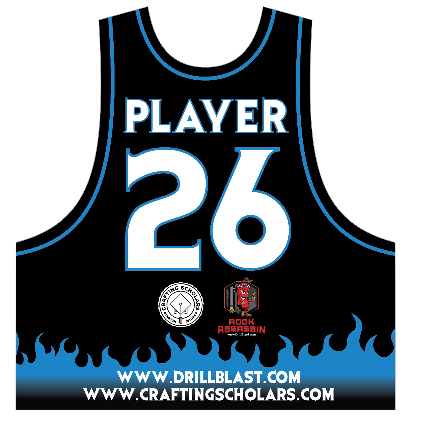 Carolina Crossbones - Pinnies