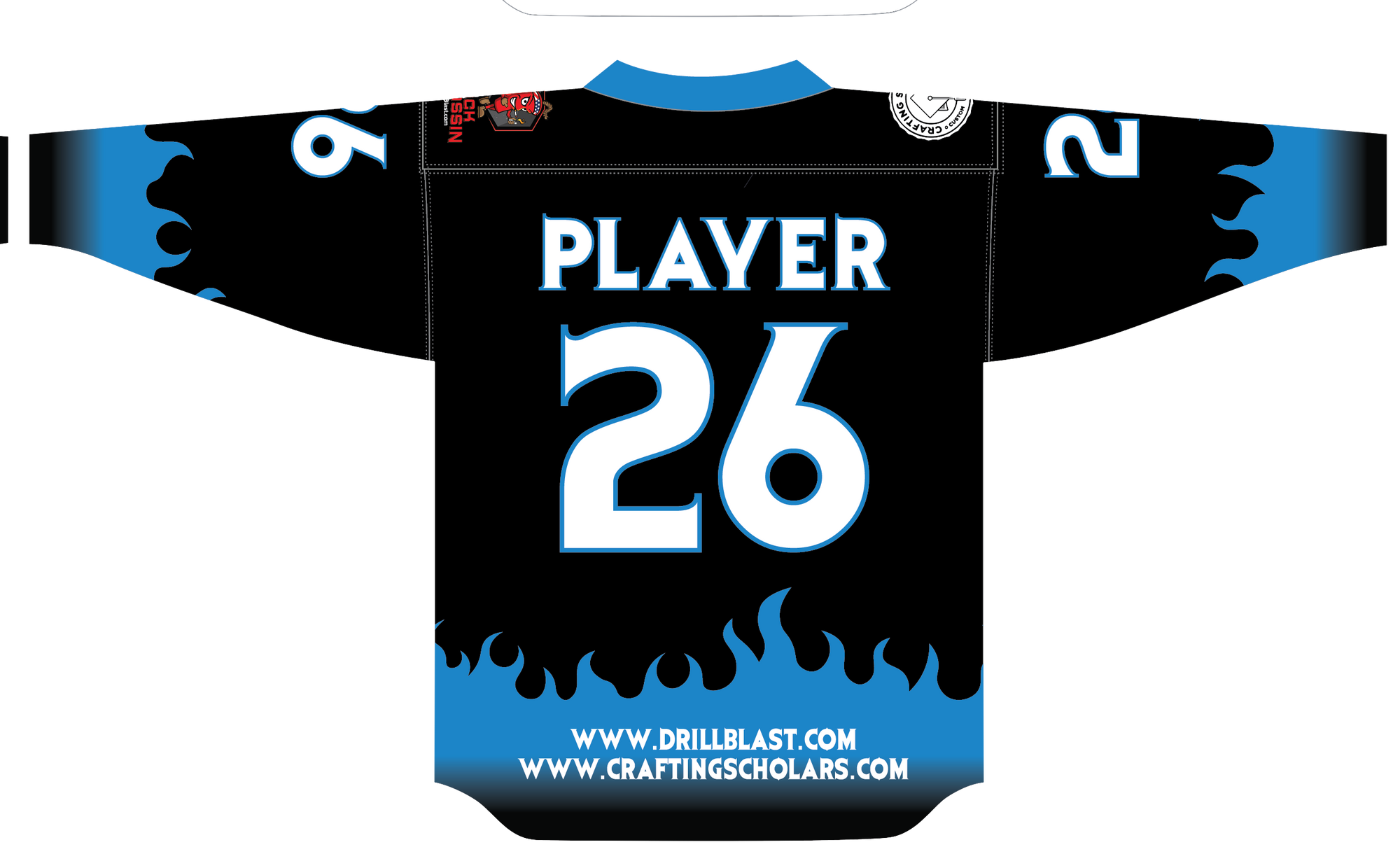 Reversible Carolina Crossbones Lacrosse Jersey