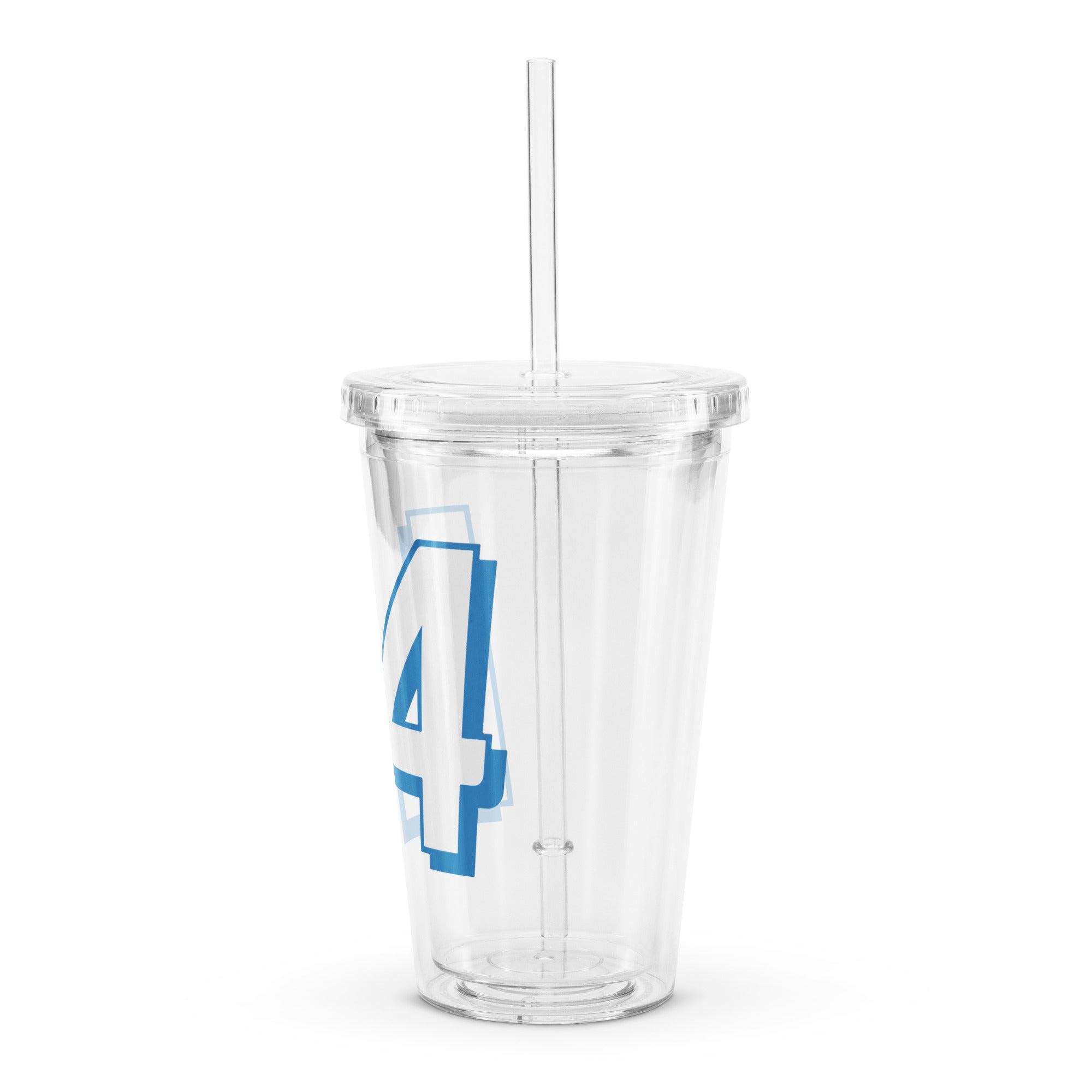L4 Clear plastic tumbler