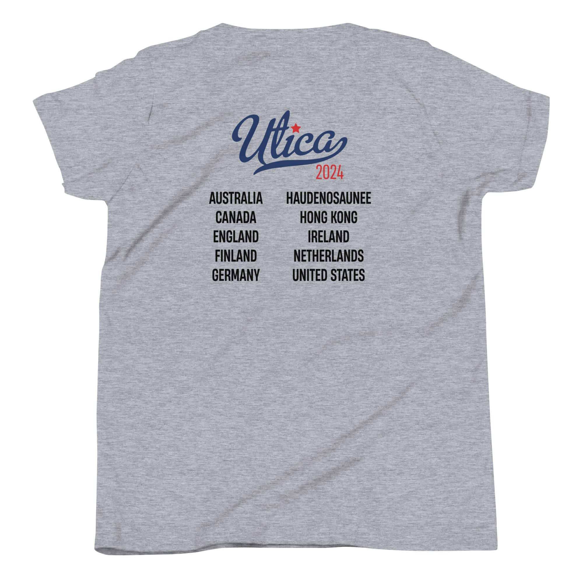 UTICA - WOMENS COUNTRY LIST - Youth TSHIRT