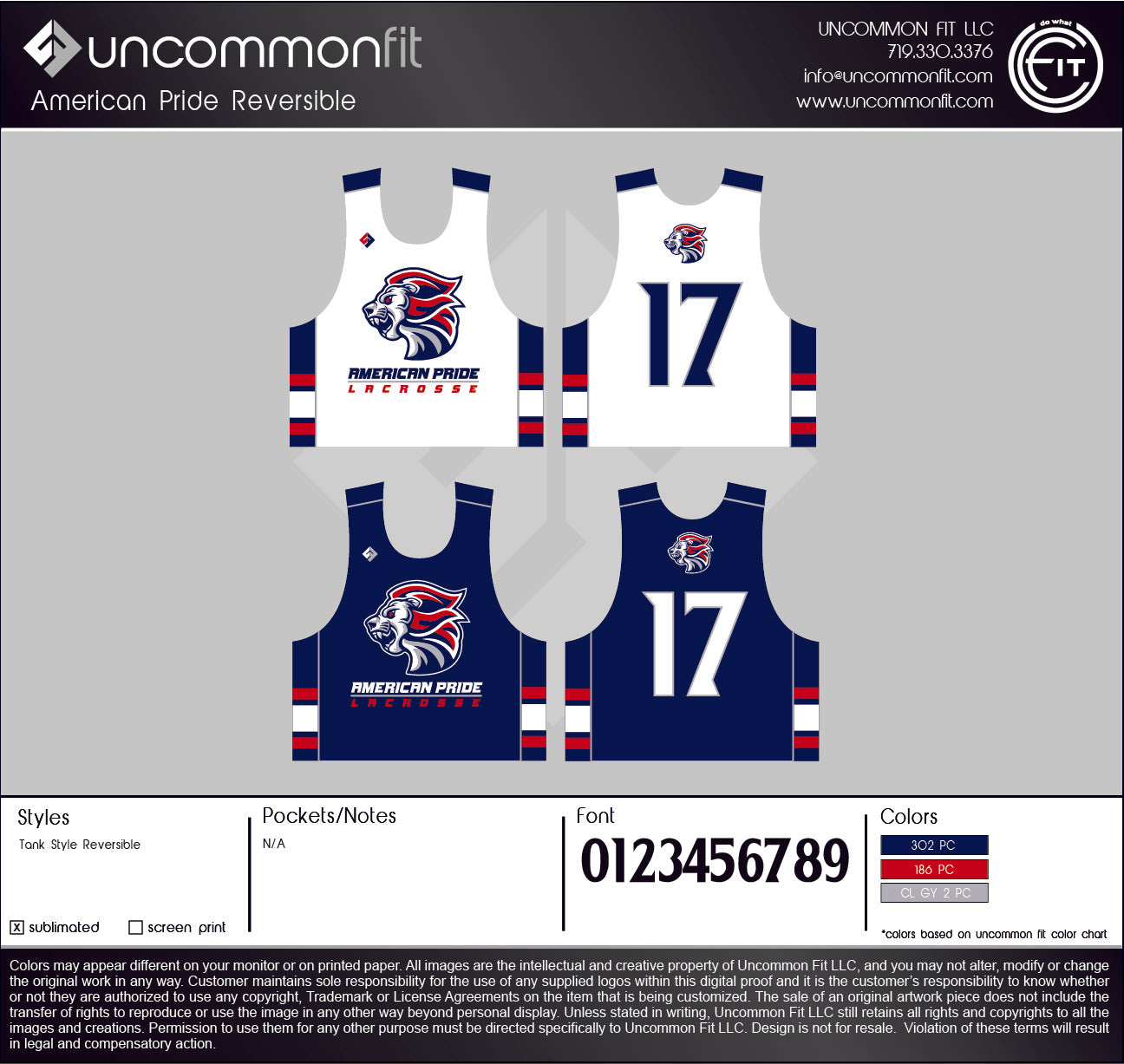 American Pride Reversible Pinnie