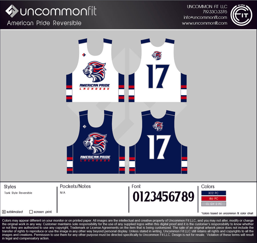 American Pride Reversible Pinnie