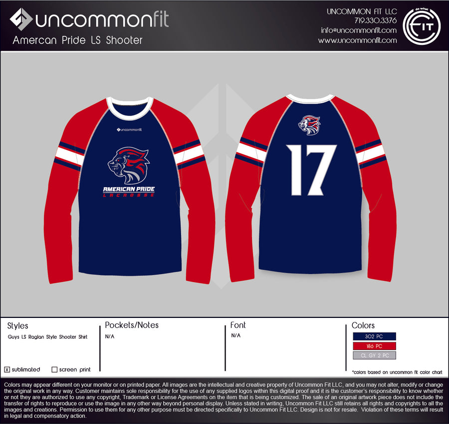 American Pride Long Sleeve Shooter