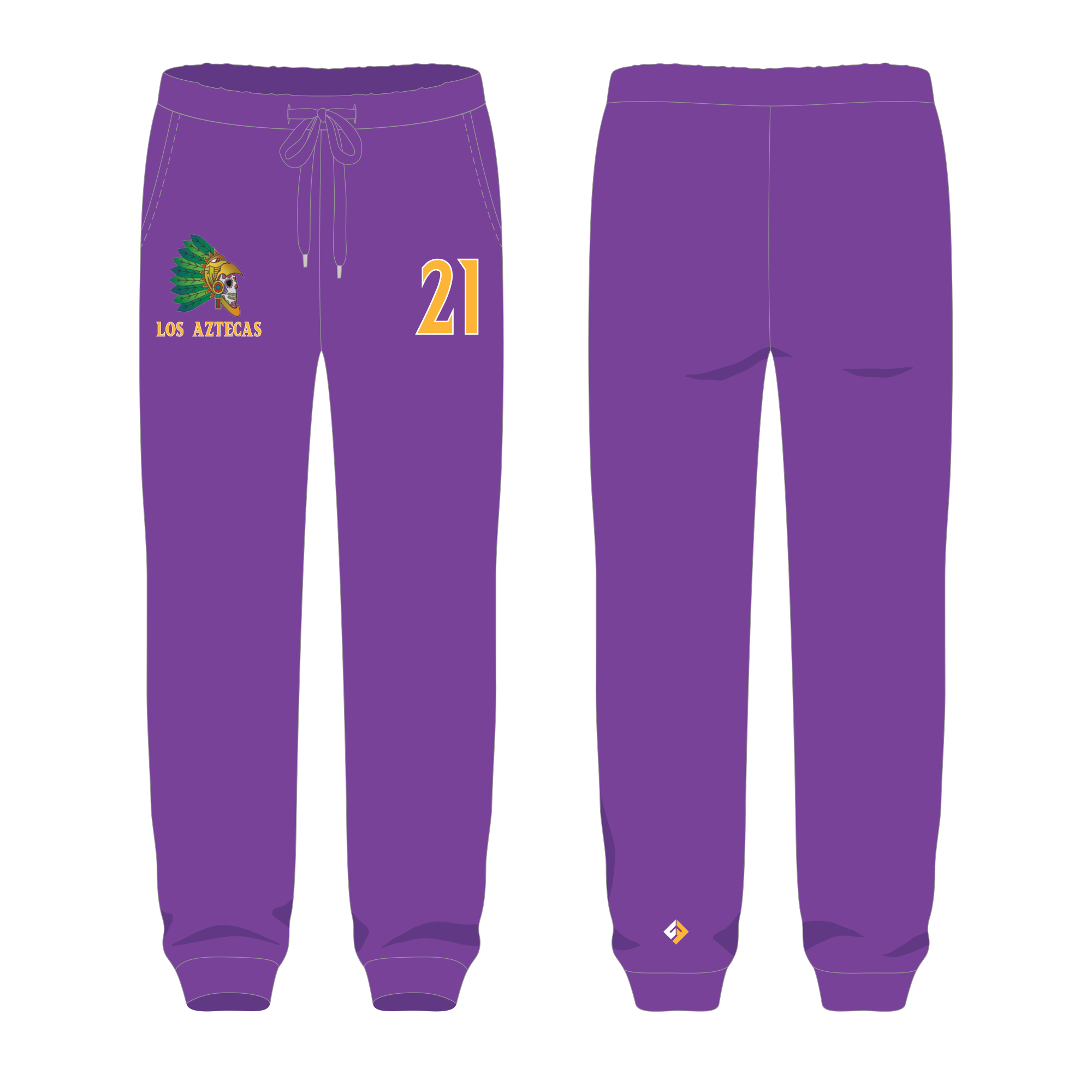 Los Aztecas - Day of the Dead- UcFit French Terry joggers