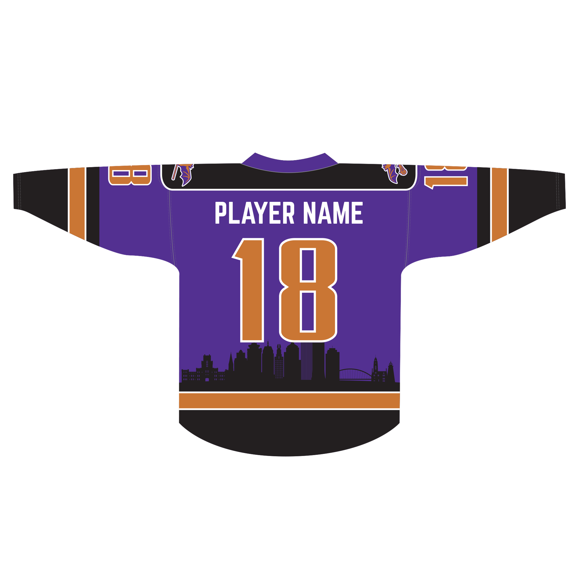 Rochester Bats Lacrosse Jersey - Purple