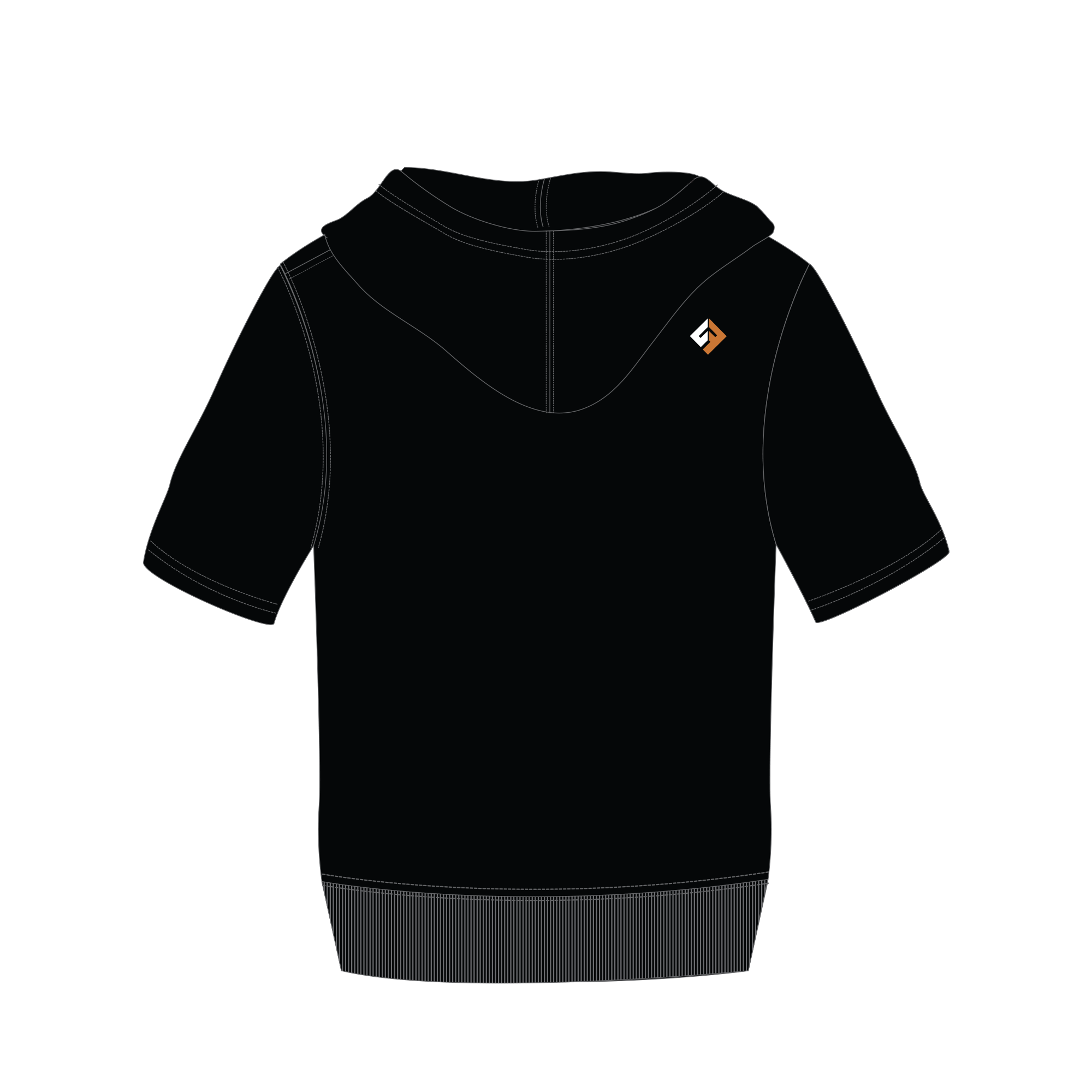 Rochester Bats Short Sleeve Hoodies - UcFit Fleece Hoodie.