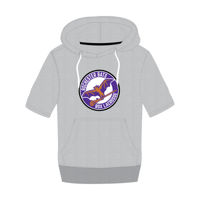 Rochester Bats Short Sleeve Hoodies - UcFit Fleece Hoodie.