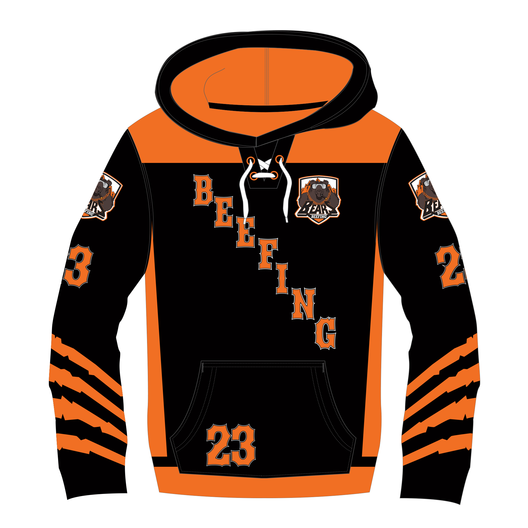 Beefing Bears Sublimated Hoodie