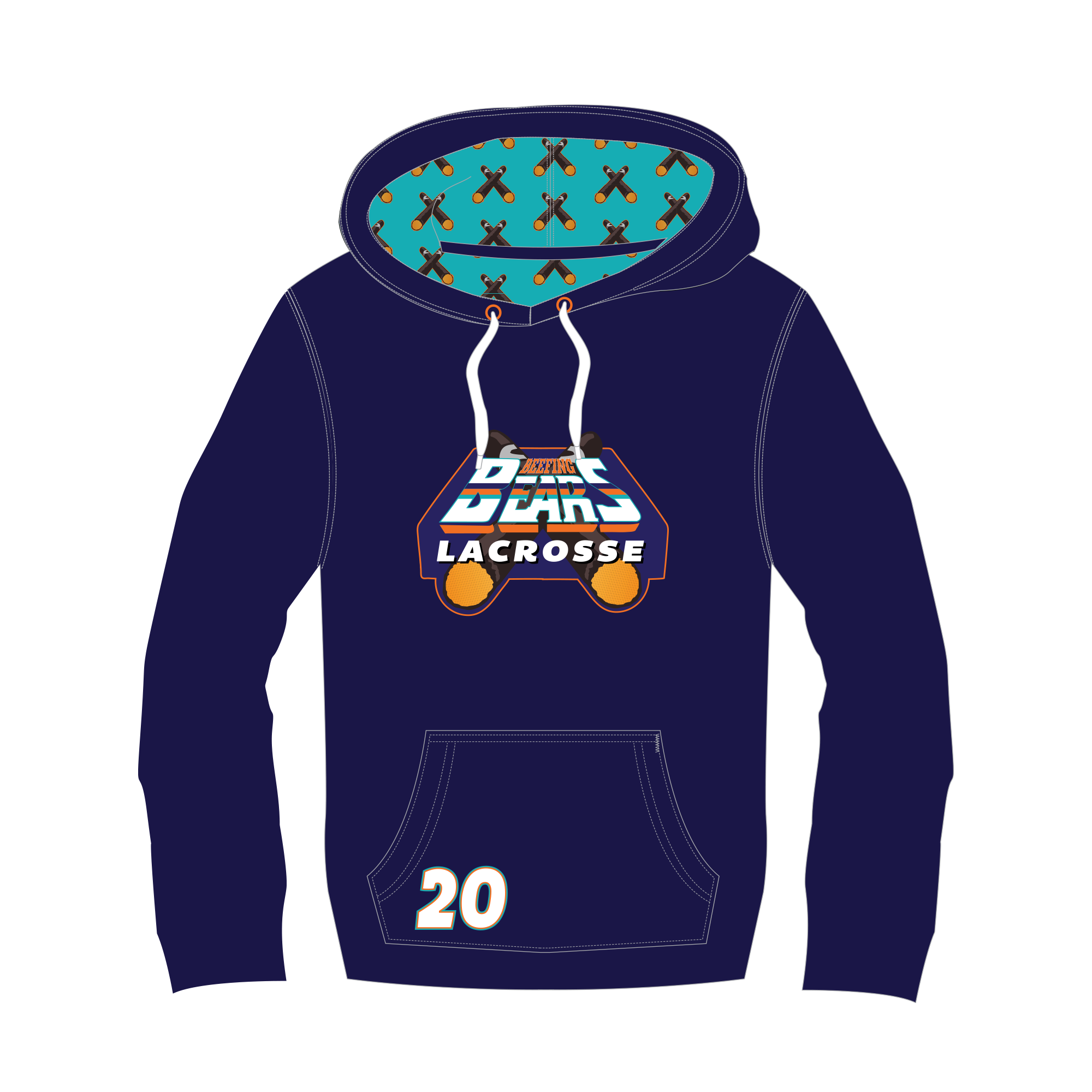 Beefing Bears Hoodie - UcFit Fleece Hoodie.