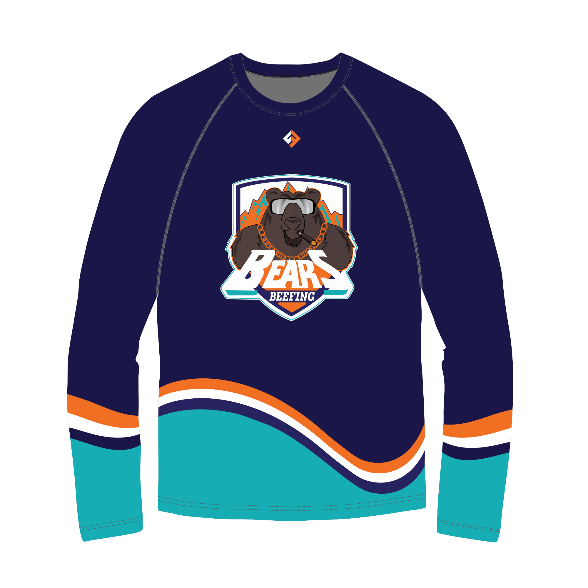 Beefing Bears Long Sleeve Performance Shirt