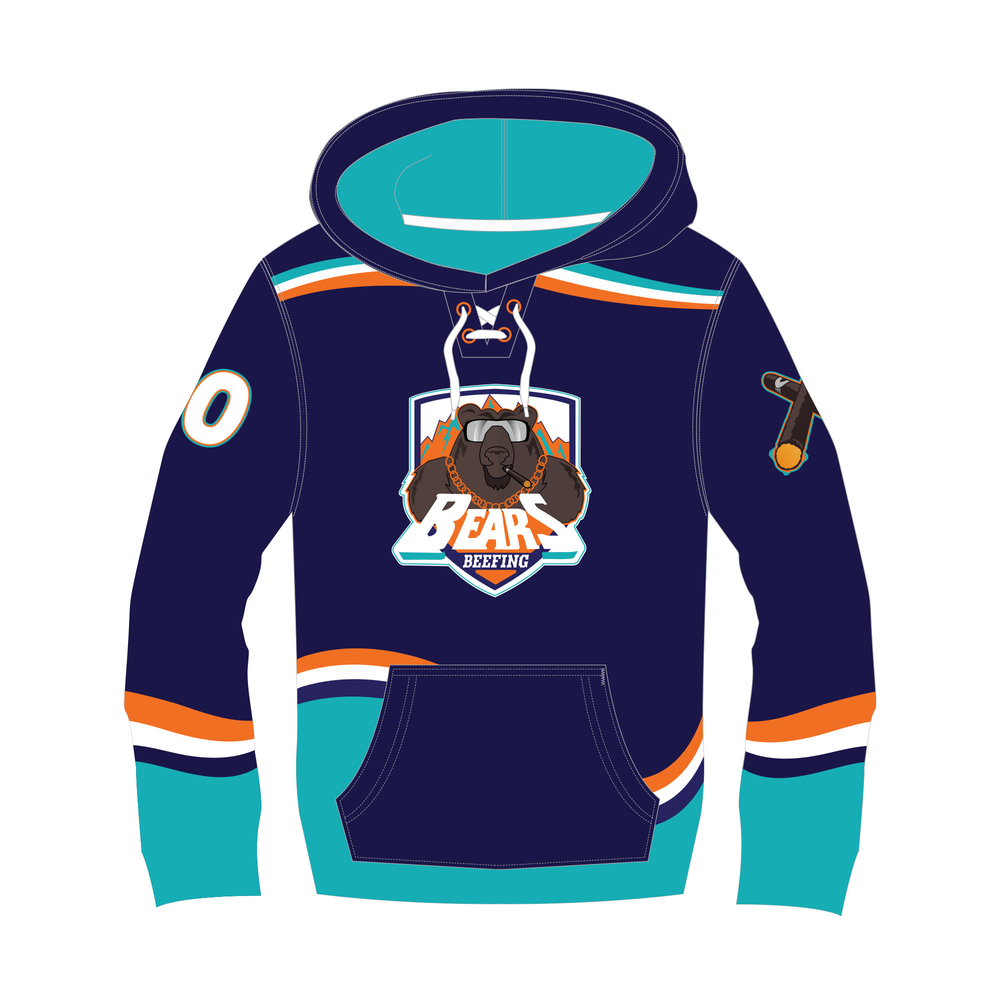 Beefing Bears Sublimated Hoodie