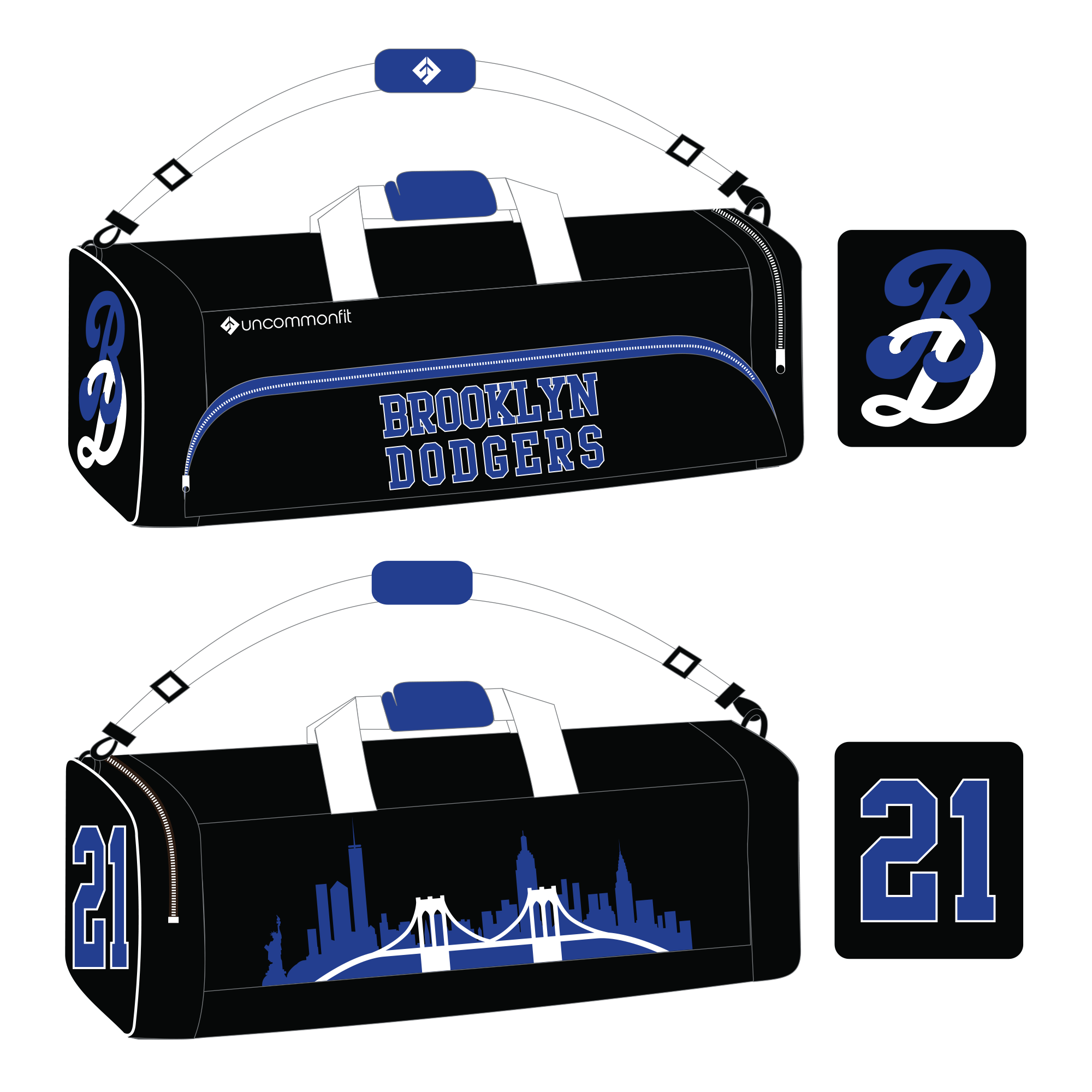 Dodgers 'Traveler' Equipment Bag (holds 2 Sticks)