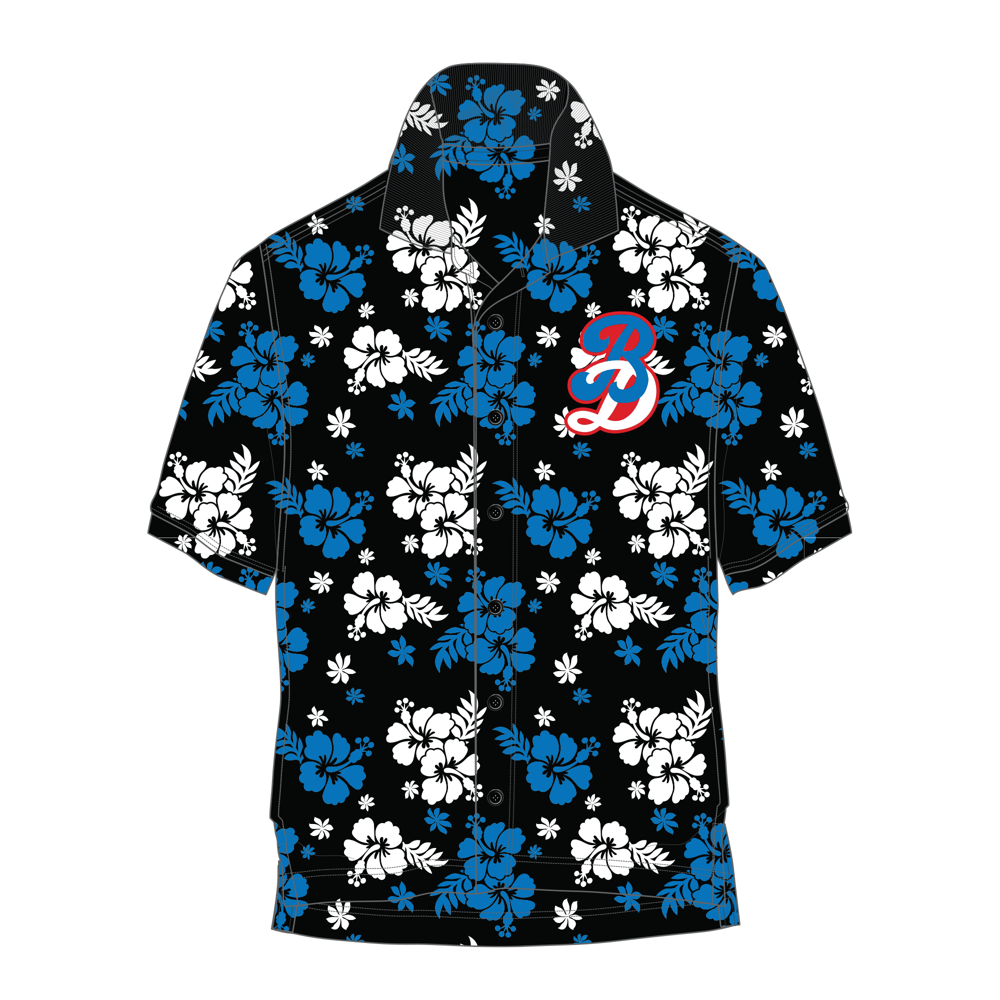 Dodgers Hawaiian Shirt, box lacrosse uniforms