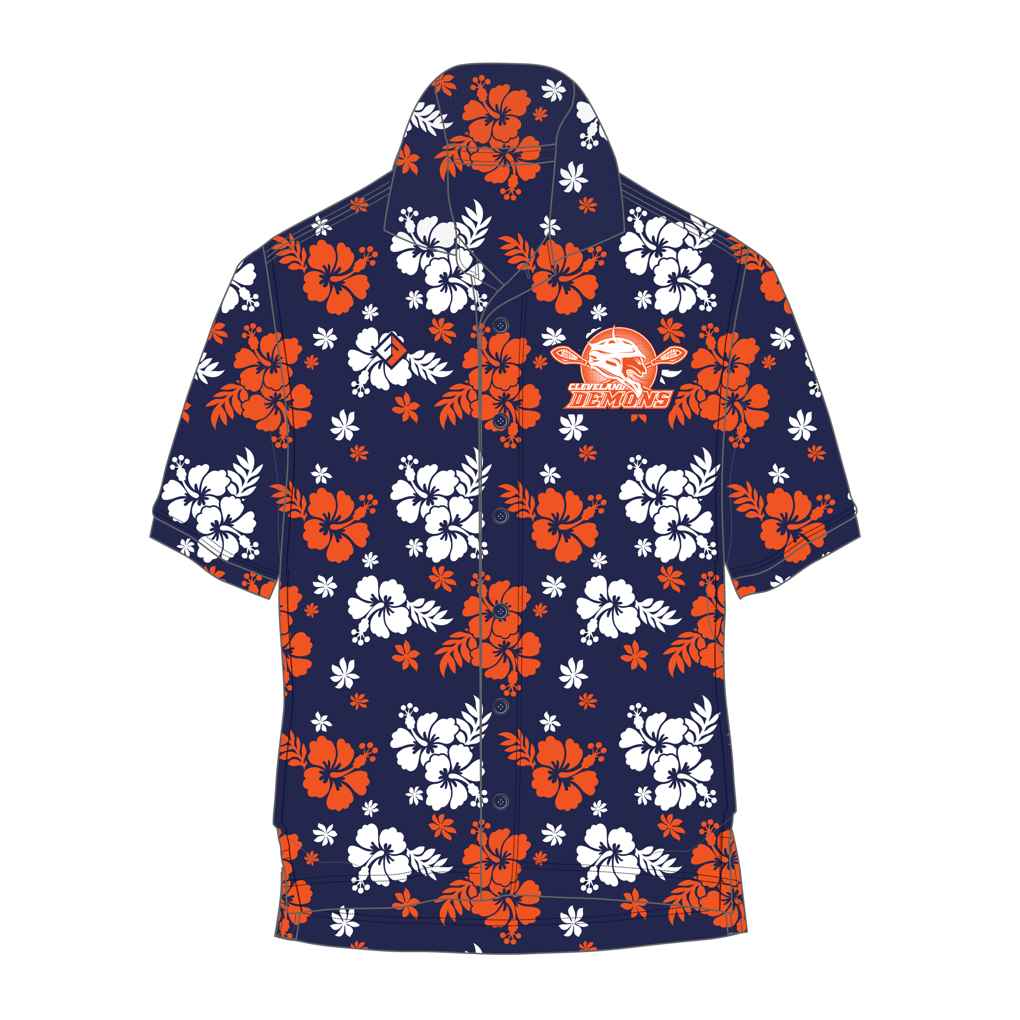 Demons Hawaiian Shirt (sublimated)