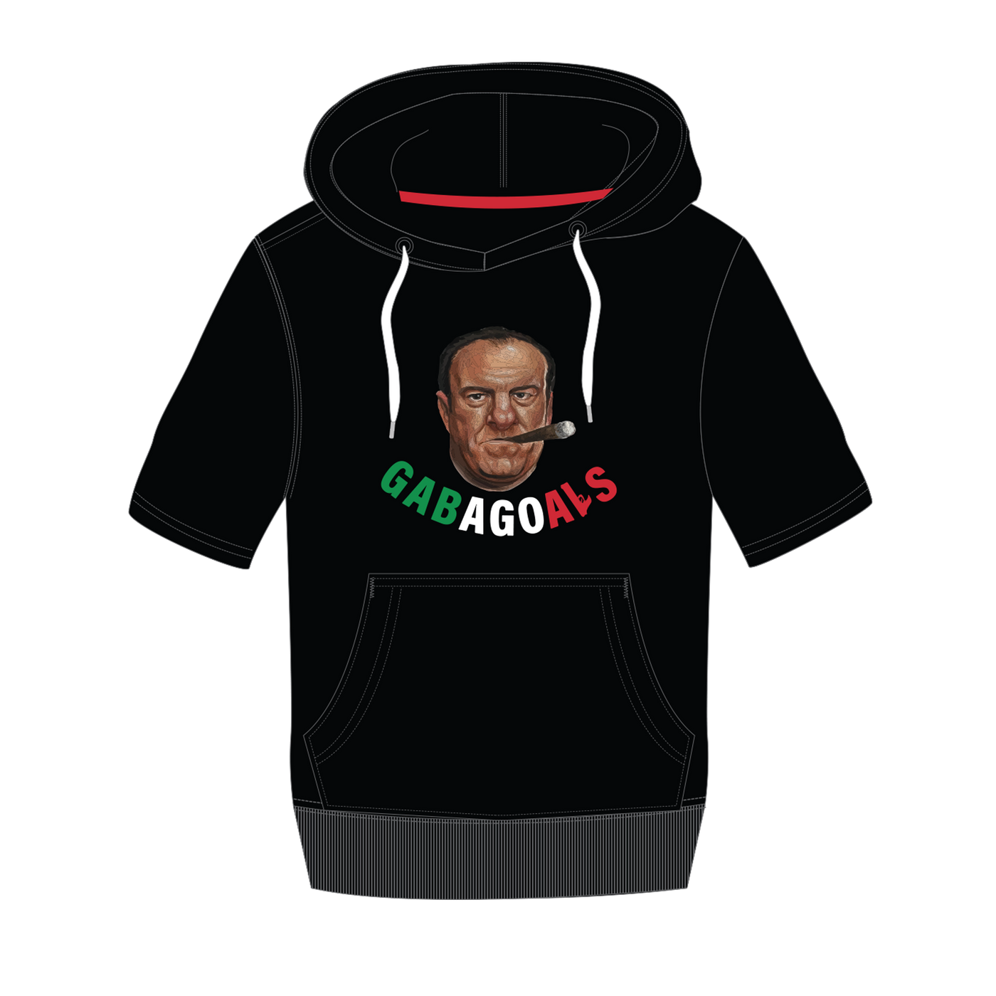 Gabagoals Short Sleeve Hoodies - UcFit Fleece Hoodie.